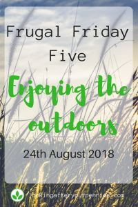 When you are busy enjoying the outdoors, you don't need to be frugal. But I managed it anyway. Check out this wee's Frugal Friday Five. #savingmoney #frugal #lookingafteryourpennies