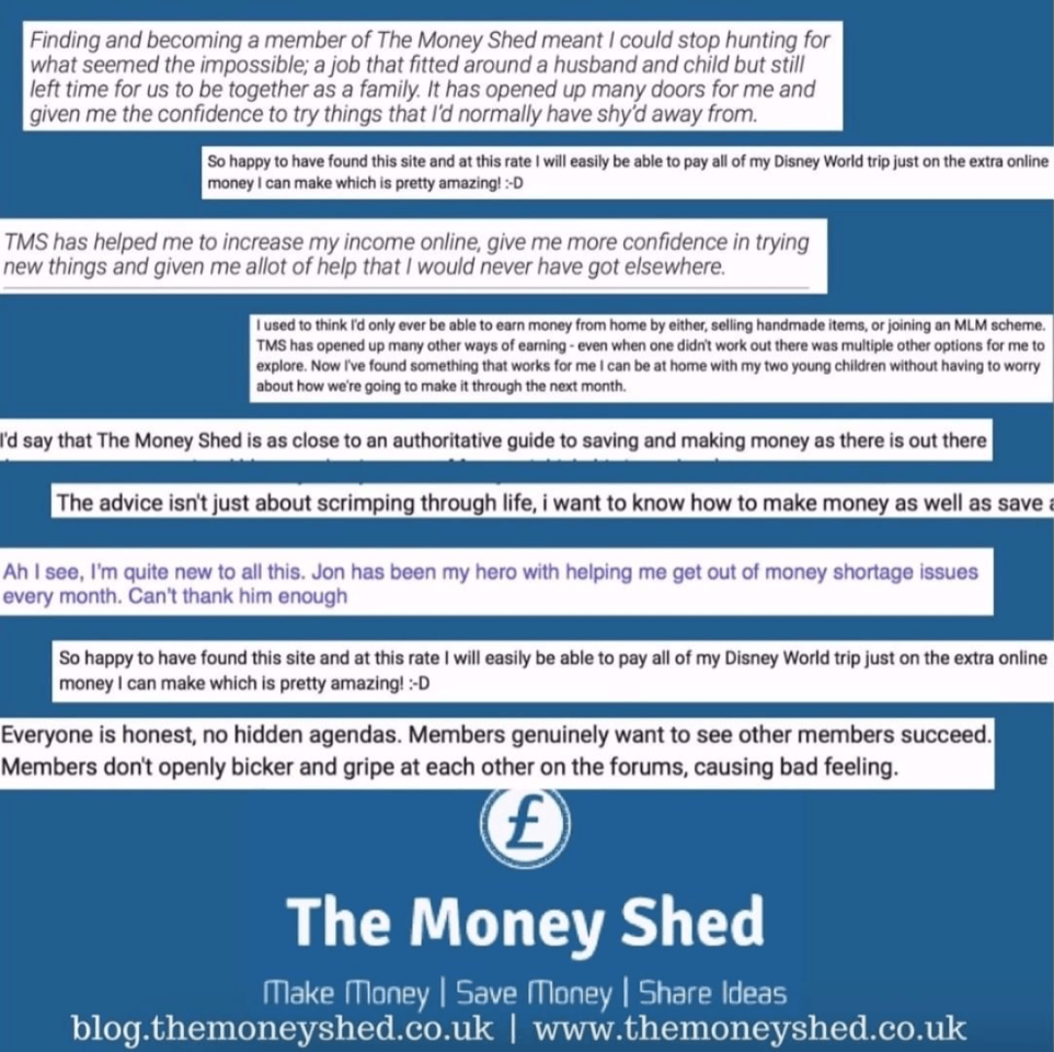 the money shed testimonials